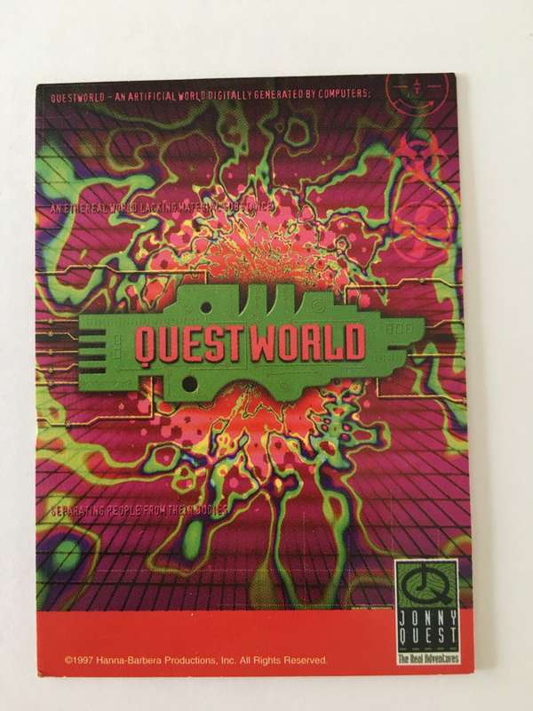 LOVELY TRADING CARD - SPUR KIDS CLUB -JOHNNY QUEST - THE QUEST TEAM 1997