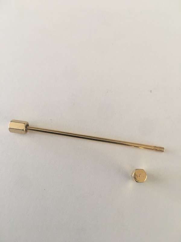 VINTAGE MENS GOLD PLATED SHIRT COLLAR BAR
