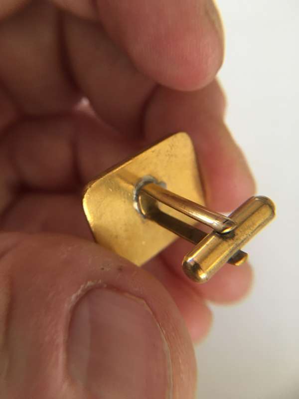 VINTAGE MENS AMSTAL LAGER CUFF LINK  MAY BE PLATED