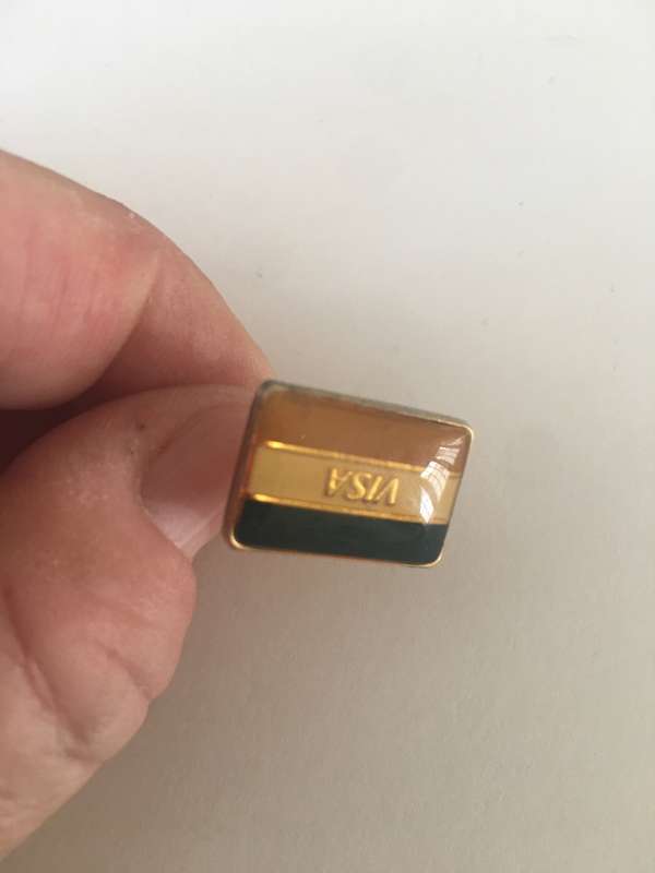 VINTAGE MENS CUFF LINK - ONE CUFF LINK  MAY BE PLATED NOT SURE