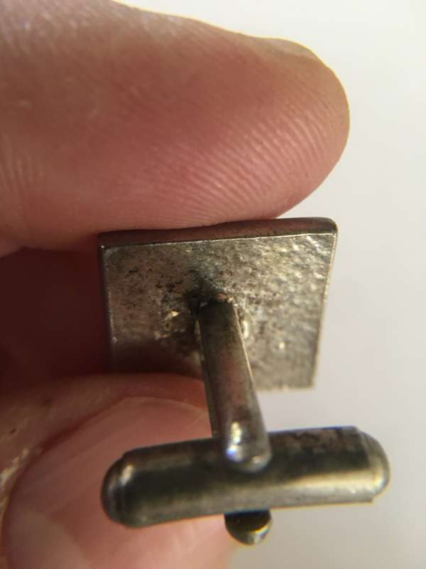 VINTAGE MENS CUFFLINKS  WITH LETTER S