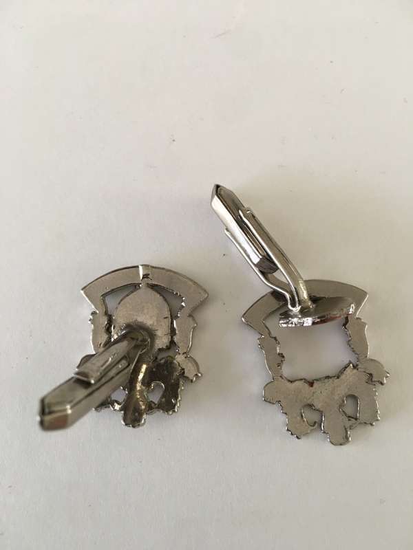 VINTAGE FAMILY CREST VAN DER MERWE  CUFF LINKS