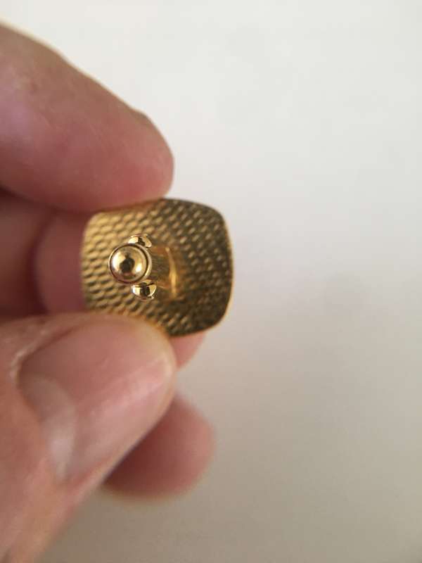 VINTAGE LOVELY ELEPHANT MENS CUFF LINKS  PLATED