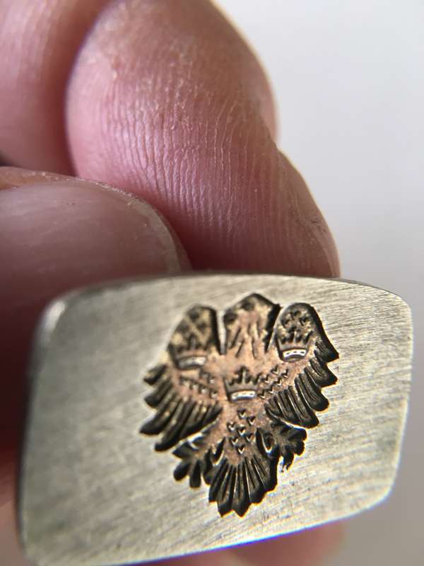 LOVELY VINTAGE EAGLE MENS CUFFLINKS MAY BE PLATED