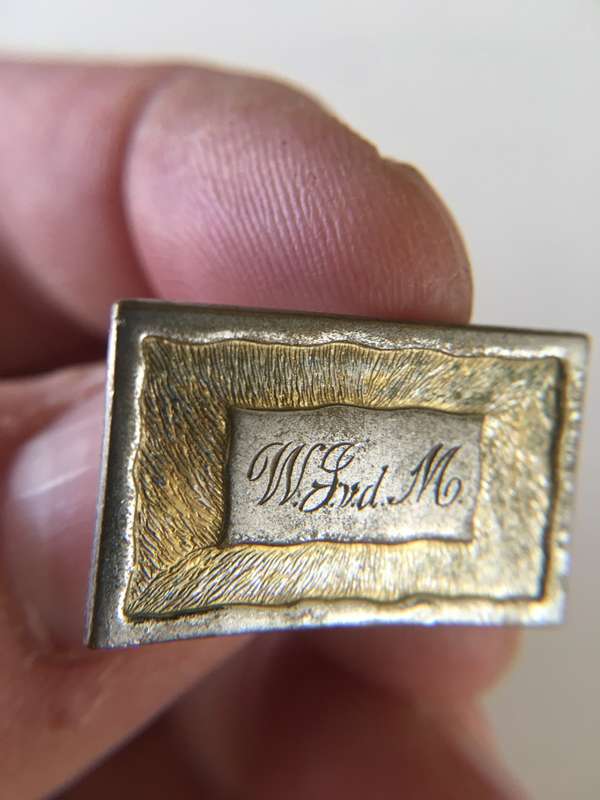 LOVELY VINTAGE MENS  CUFF LINKS   MAY BE PLATED