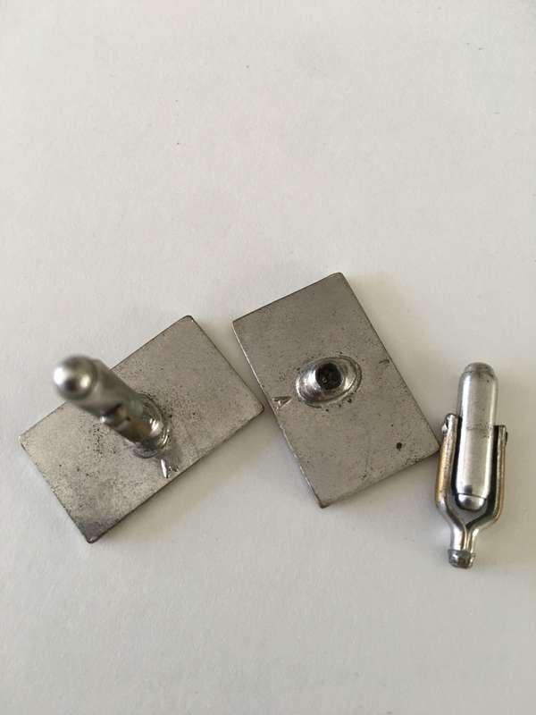 LOVELY VINTAGE MENS  CUFF LINKS   MAY BE PLATED