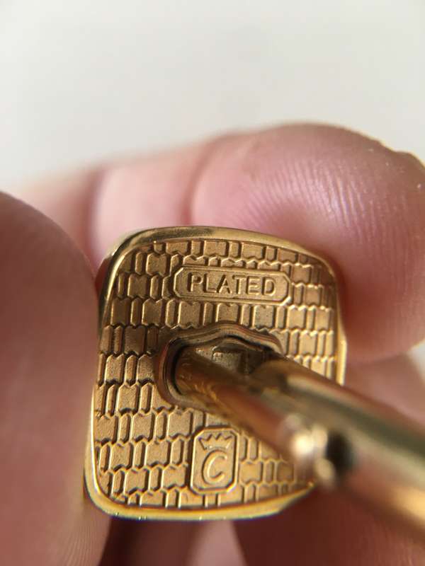 LOVELY VINTAGE  EAGLE PLATED MENS CUFF LINKS