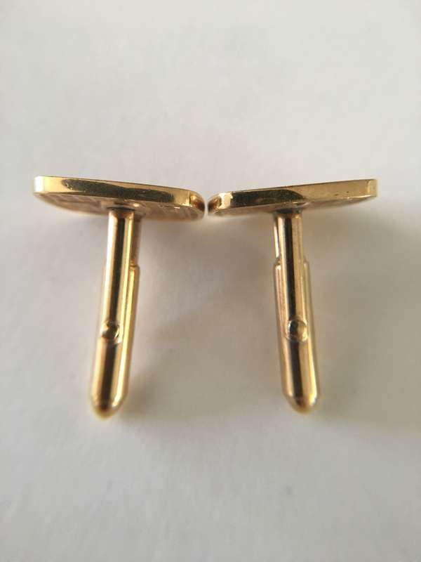 LOVELY VINTAGE  EAGLE PLATED MENS CUFF LINKS