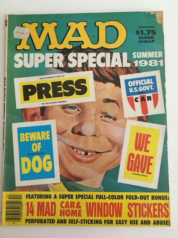 VINTAGE  MAD MAGAZINE SUPER SPECIAL SUMMER 1981 LOVELY THICK EDITION