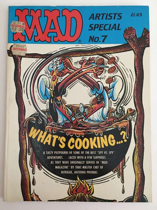 VINTAGE MAD MAGAZINE - ARTISTS SPECIAL NO. 7  PRINTED IN FINLAND