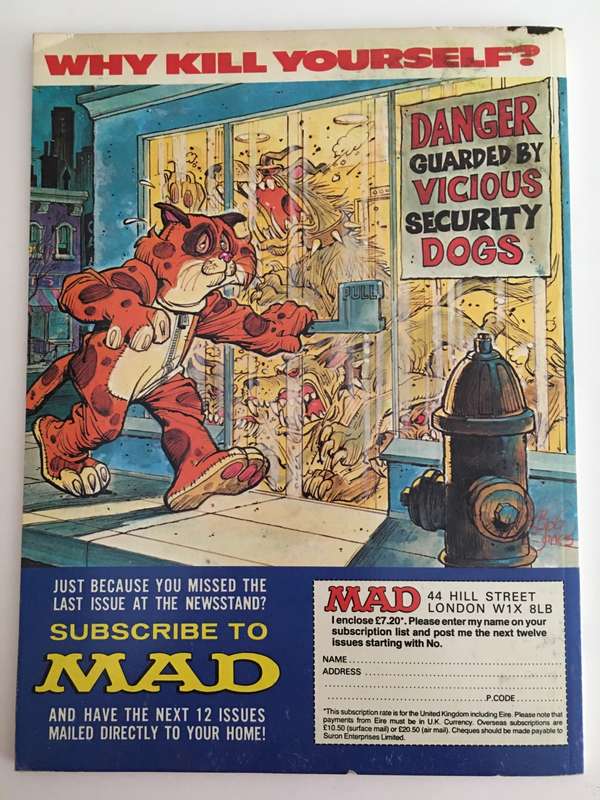 VINTAGE MAD MAGAZINE - ARTISTS SPECIAL NO. 7  PRINTED IN FINLAND