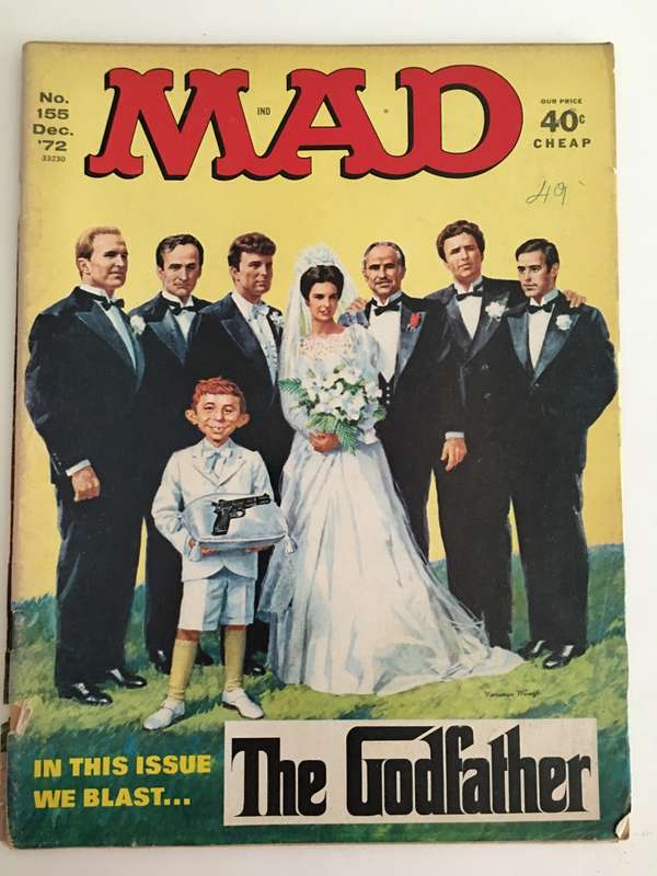 VINTAGE MAD MAGAZINE NO. 155 DECEMBER 1972