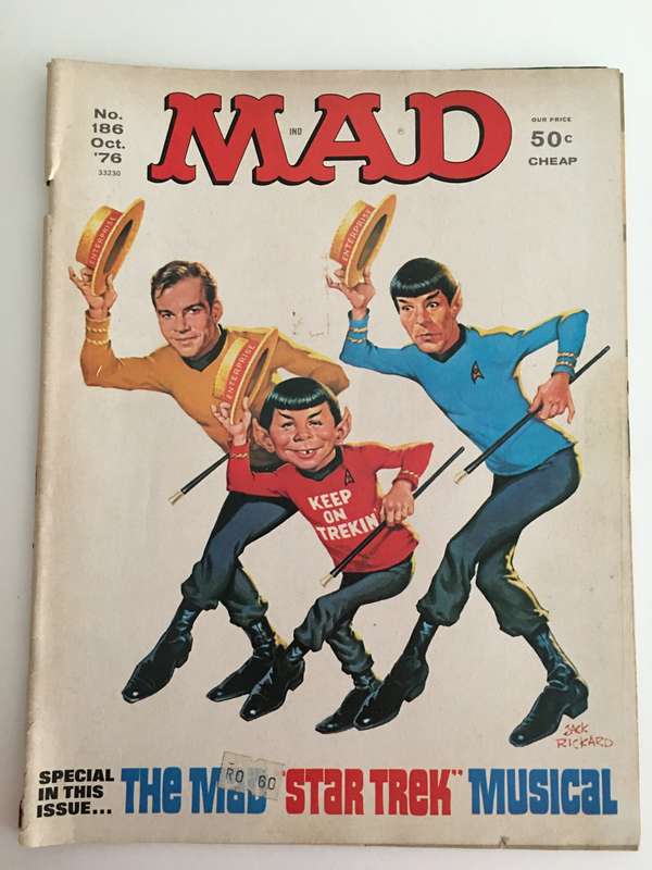 VINTAGE MAD MAGAZINE NO. 186 - 1976
