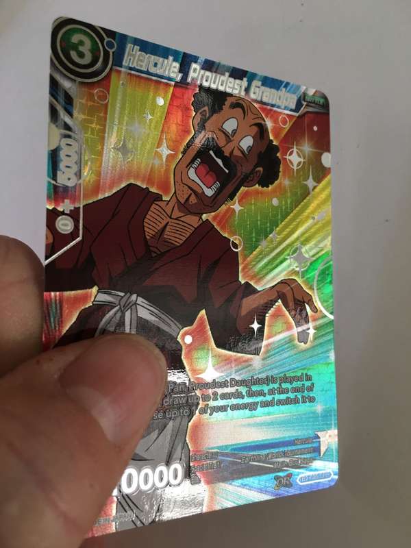 DRAGON BALL Z TRADING CARD -  FOIL CARD  / SHINY CARD - HERCULE PROUDEST GRANDPA