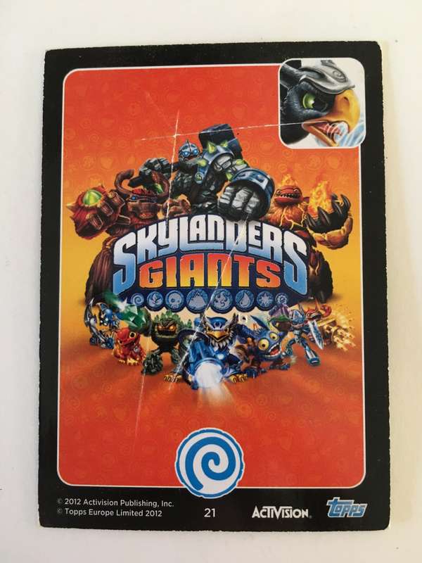 TOPPS SKYLANDERS TRADING CARD - SONIC BOOM