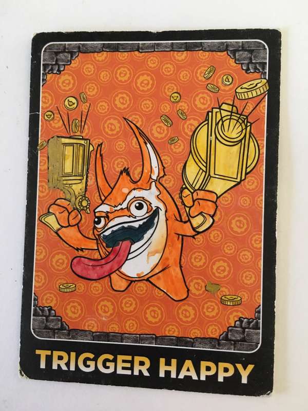 TOPPS - SKYLANDERS - TRADING CARD - TRIGGER HAPPY