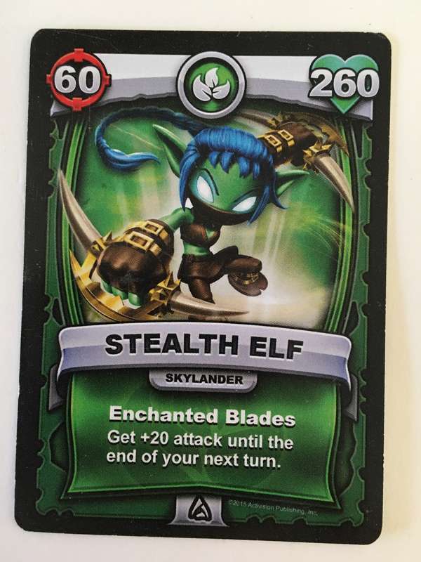 SKYLANDERS TRADING CARD - STEALTH ELF