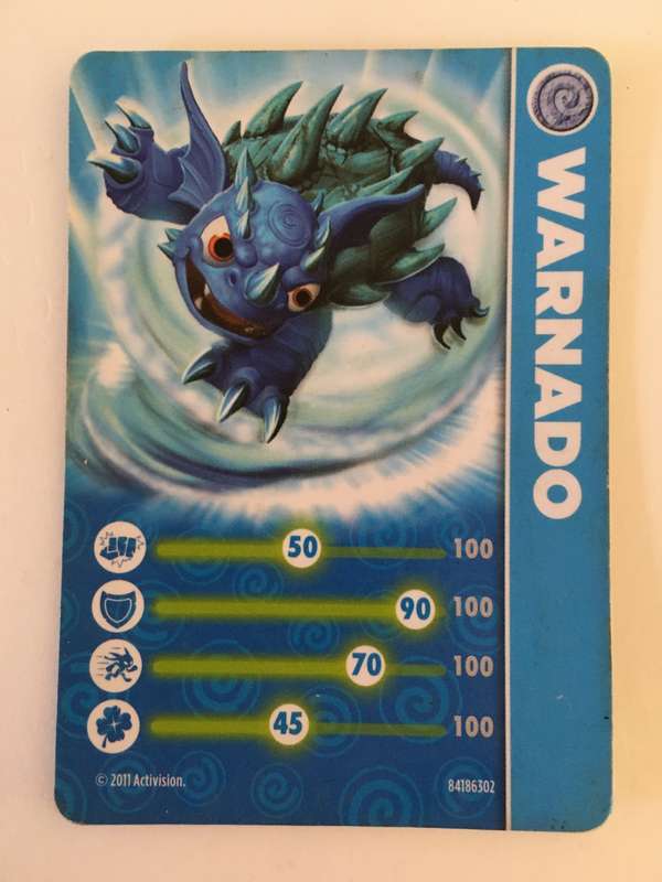 SKYLANDERS TRADING CARD  - WARNADO