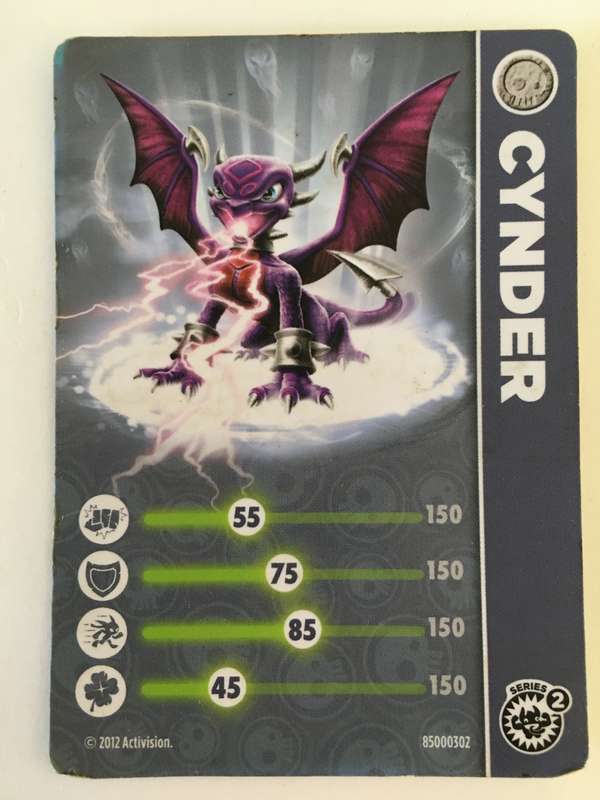 SKYLANDERS TRADING CARD - CYNDER