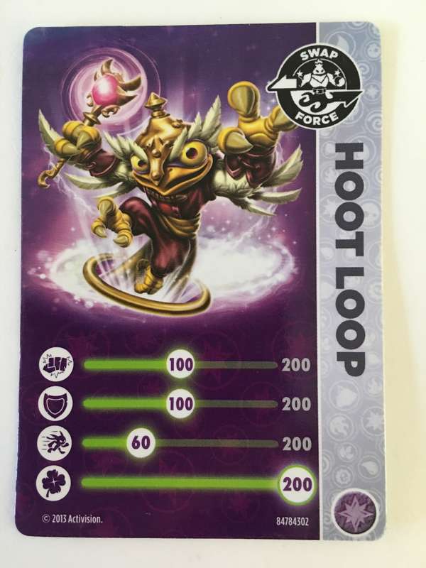 SKYLANDERS TRADING CARD - HOOT LOOP