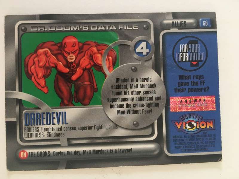 DC TRADING CARD - DAREDEVIL