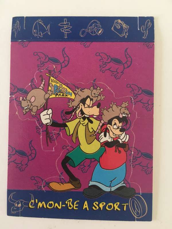 LOVELY KFC PANINI  DISNEY TRADING CARD - C`MON-BE A SPORT