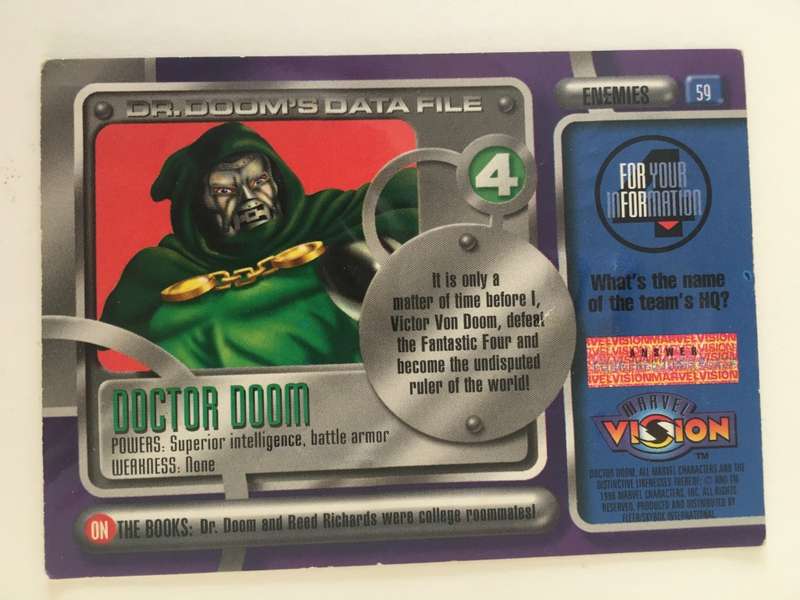 LOVELY  DC TRADING  CARD -  DR. DOOM