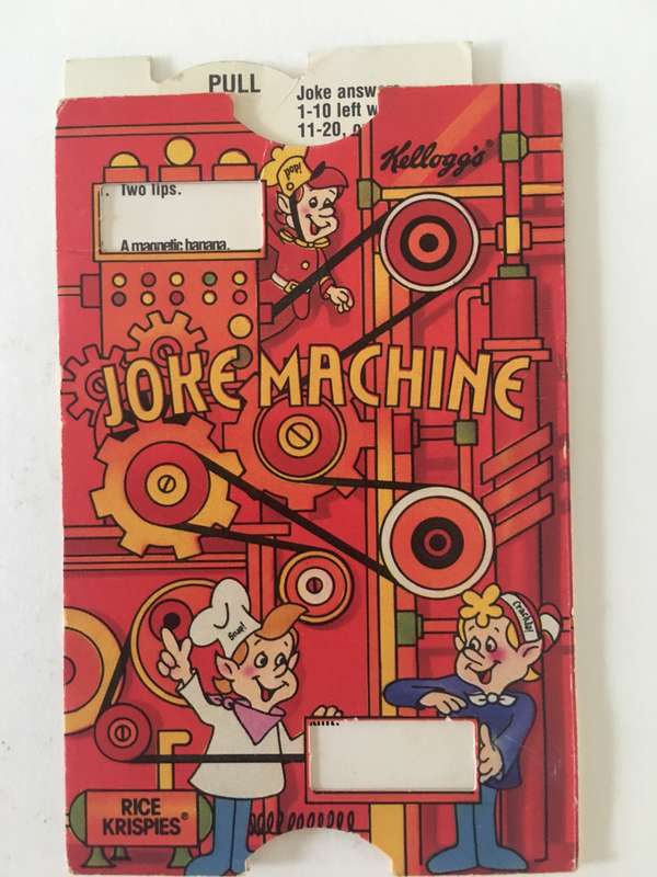 KELLOGG,S RICE KRISPIES VINTAGE JOKE MACHINE