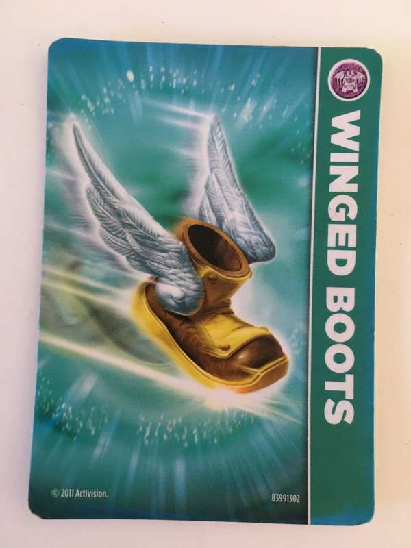 SKYLANDERS TRADING CARD - WINGED BOOTS