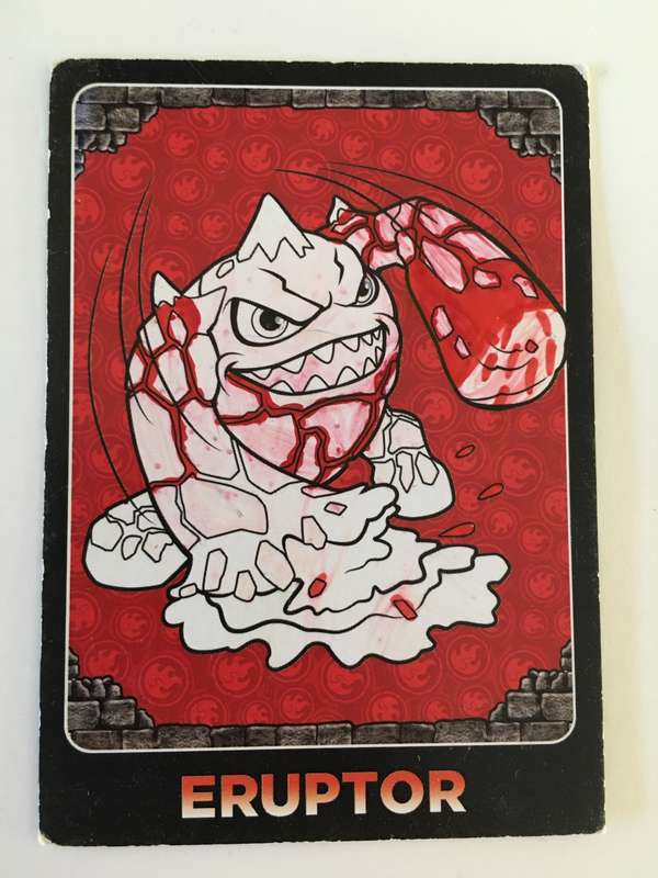 TOPPS SKYLANDERS TRADING CARD - ERUPTOR