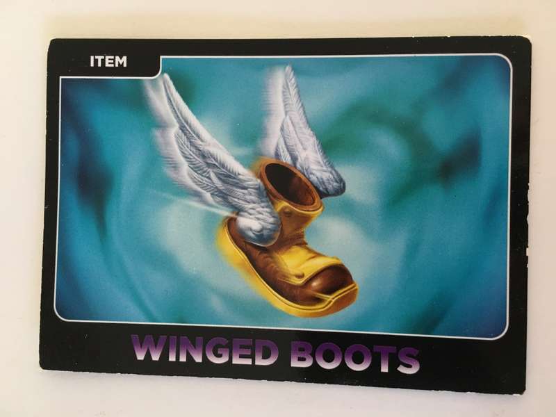 TOPPS SKYLANDERS TRADING CARD - WINGED BOOTS