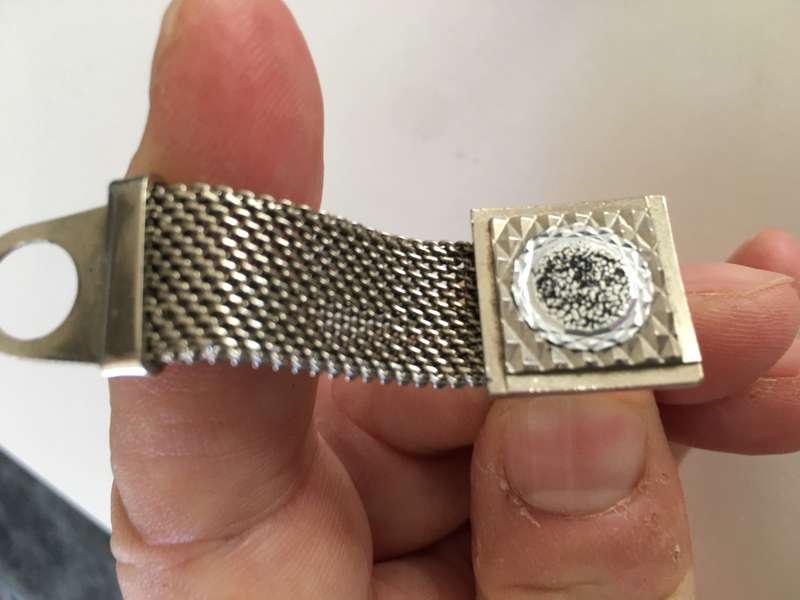 VINTAGE CUFF LINKS WITH METAL BAND