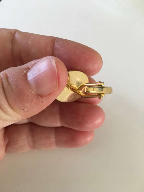 LOVELY VINTAGE MENS CUFF LINKS MAY BE PLATED
