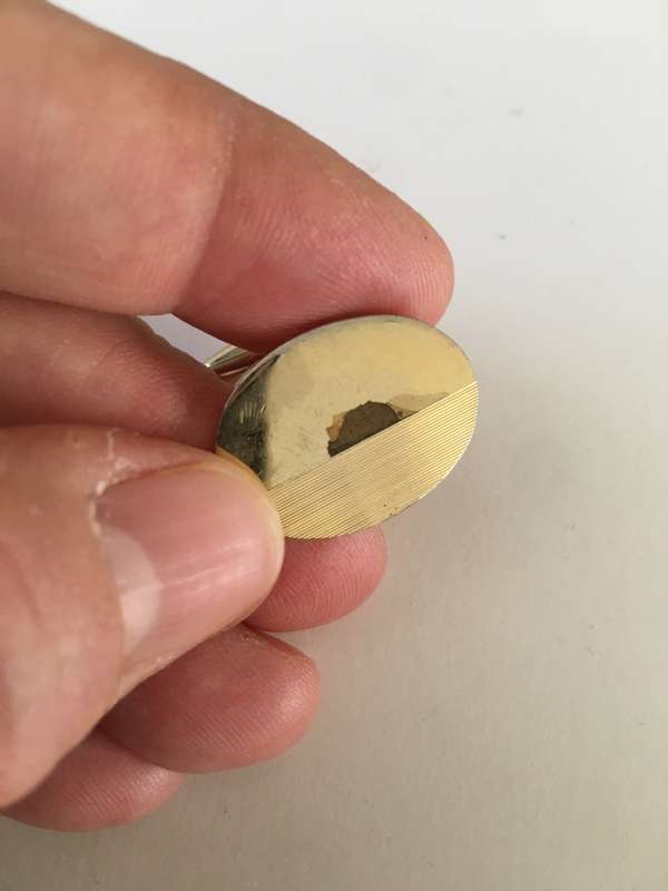 LOVELY VINTAGE MENS CUFF LINKS MAY BE PLATED