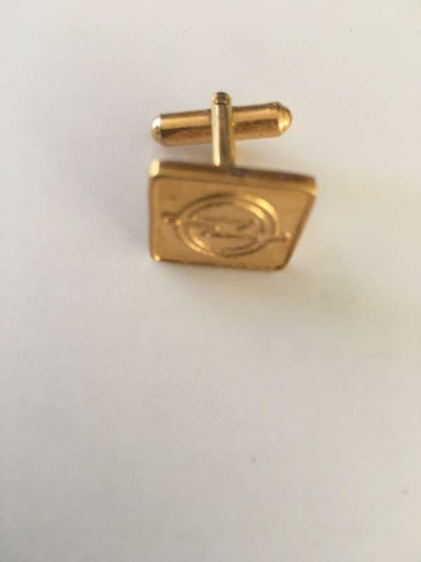LOVELY SINGLE OPEL MENS CUFF LINK MAY BE PLATED