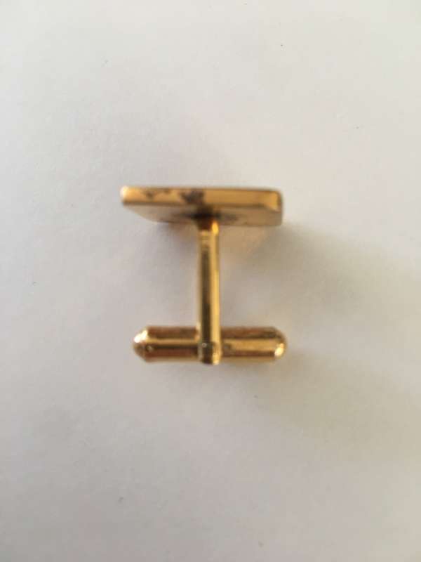 LOVELY SINGLE OPEL MENS CUFF LINK MAY BE PLATED