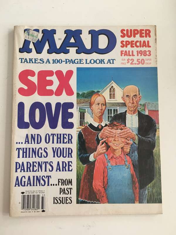 LOVELY VINTAGE MAD MAGAZINE NO. 44 - FALLSUPER SPECIAL  - 1983  SUPER THICK