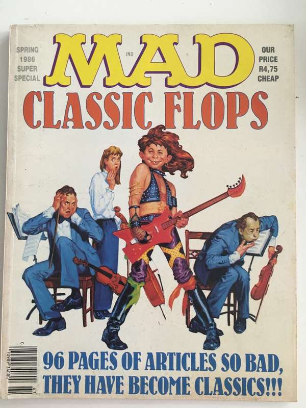 LOVELY VINTAGE MAD MAGAZINE - CLASSIC  FLOPS - SUPER SPECIAL  NO. 54 - 1986 SUPER THICK