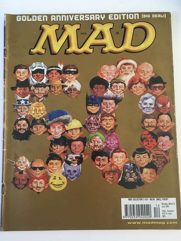 LOVELY VINTAGE GOLDEN ANNIVERSARY EDITION MAD MAGAZINE  NO. 24 - 2002