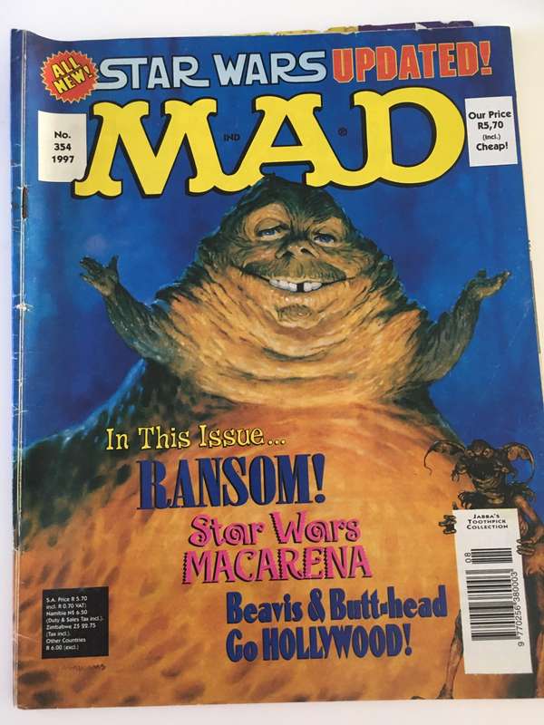 VINTAGE MAD MAGAZINE - STAR WARS UPDATED  NO. 354 - 1997