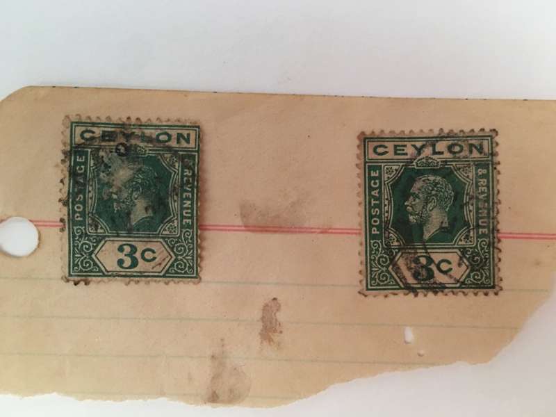 LOVELY USED 2 KING GEORGE CELON STAMPS
