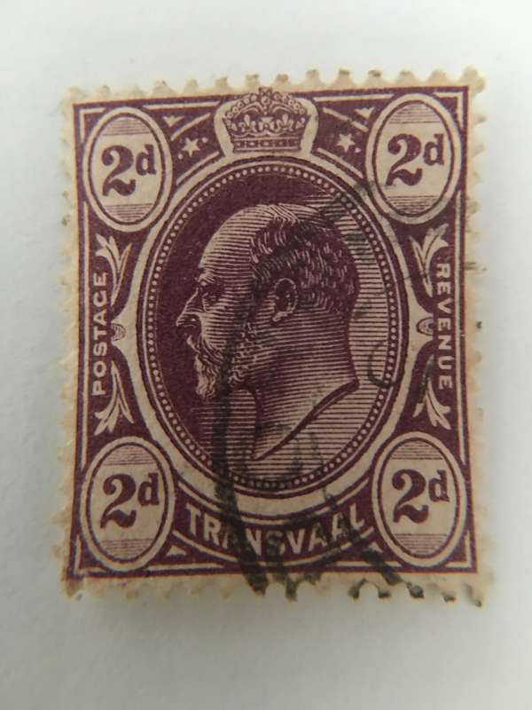 USED KING EDWARD- VII TRANSVAAL STAMP