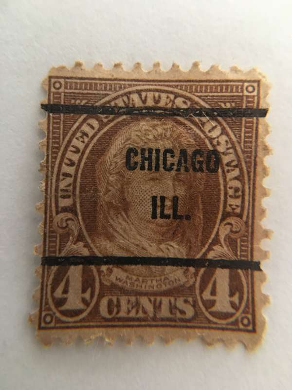 USED MARTHA WASHINGTON  CANCELLATION STAMP