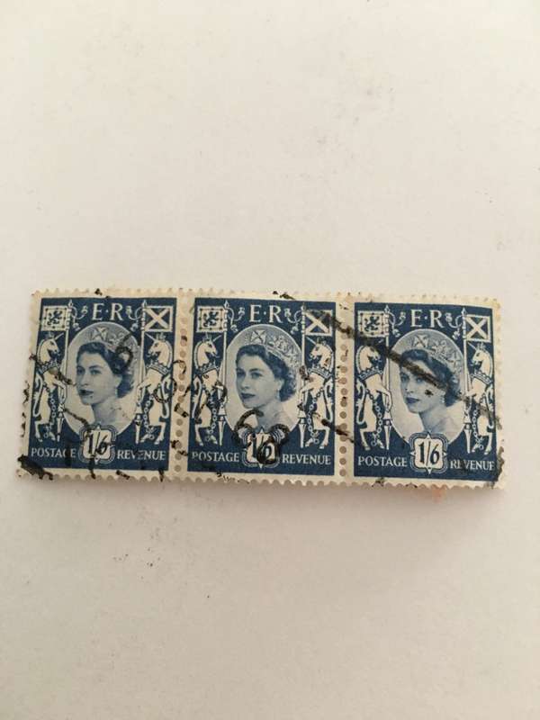 SCOTLAND QUEEN ELIZABETH WILDING SERIES TRIPLE