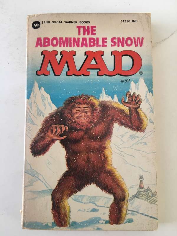 PAPER BACK SMALL BOOK - THE ABOMINABLE SNOW MAD - 1979