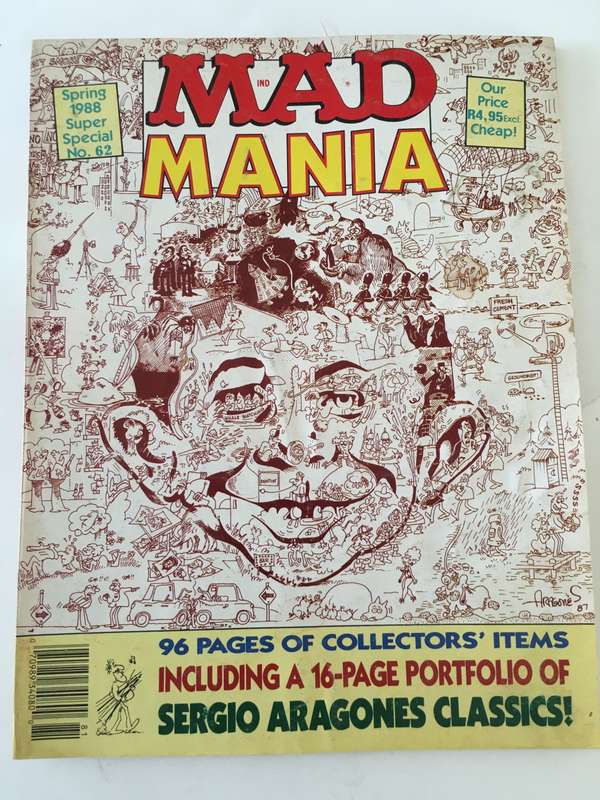 VINTAGE MAD MAGAZINE - NO. 62 - 1988 NICE THICK ISSUE