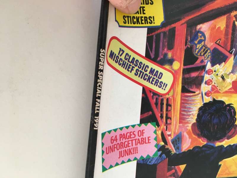 LOVELY VINTAGE MAD MAGAZINE - INCLUDING STICKERS - NO. 1  - 1991 COLLECTORS ISSUE