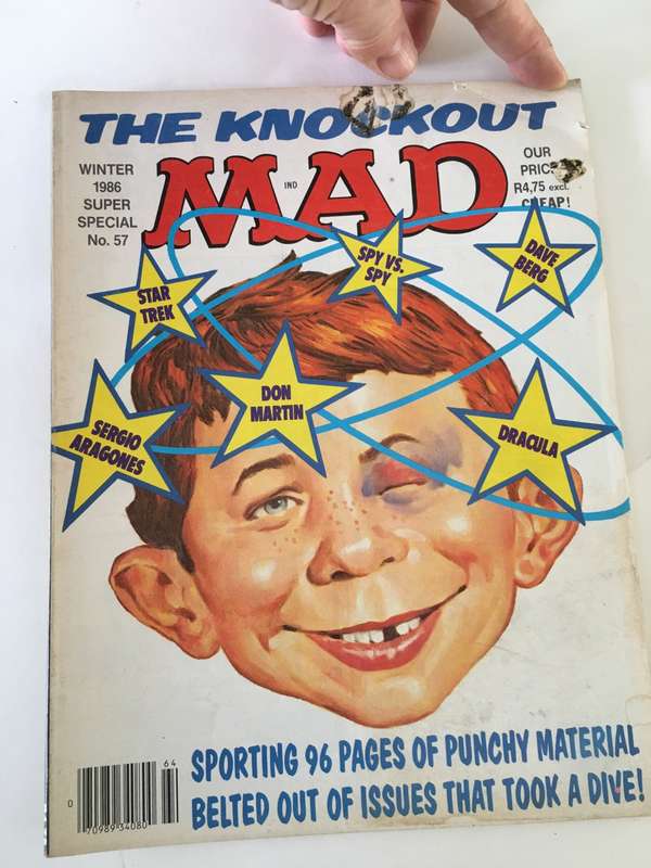 LOVELY THICK VINTAGE MAD MAGAZINE  NO. 57 - 1986