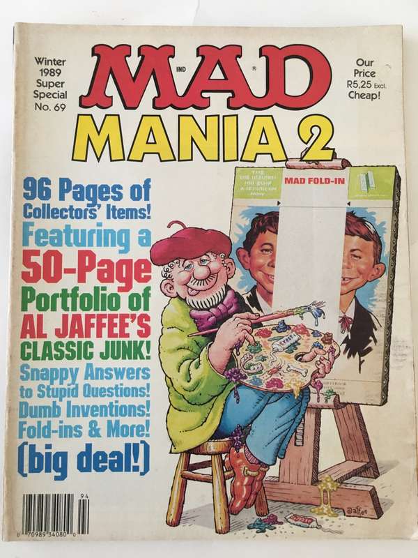 LOVELY THICK VINTAGE MAD MAGAZINE - NO. 69 - 1989