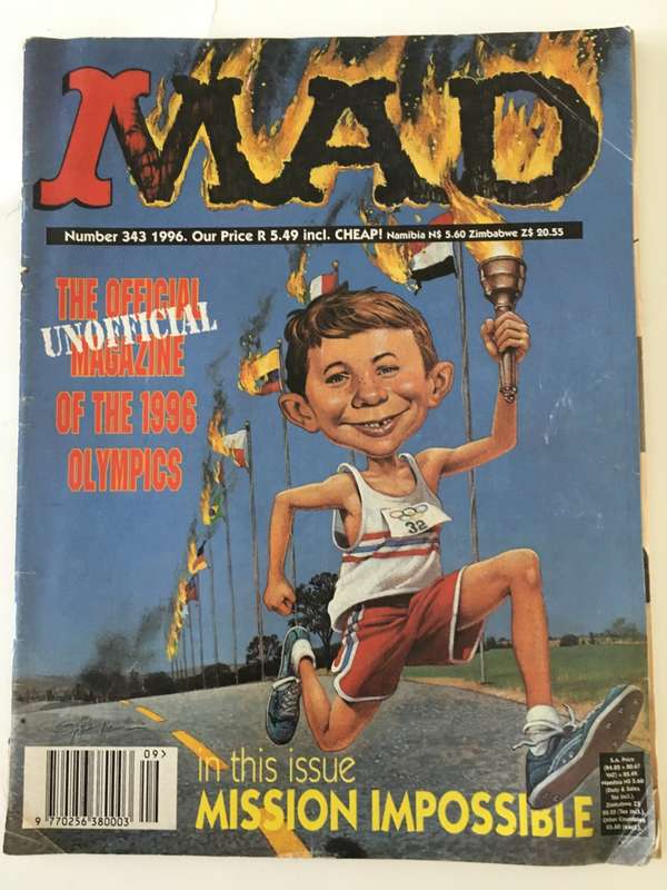 LOVELY MAD MAGAZINE - NO. 343 - 1996